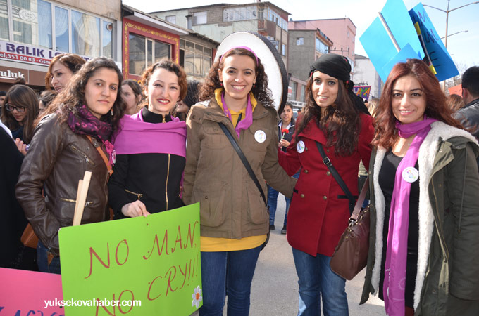 Yüksekova'da kadınlardan yürüyüş ve basın açıklaması 14