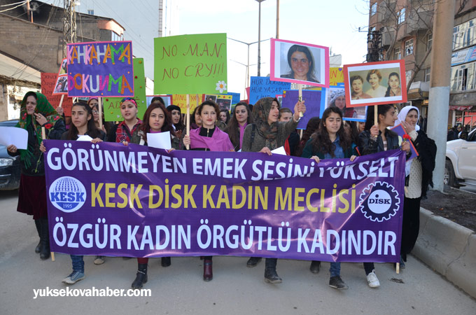 Yüksekova'da kadınlardan yürüyüş ve basın açıklaması 3