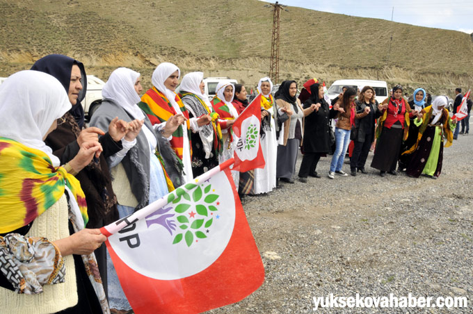 HDP’nin Hakkari adaylarına yapılan karşılamadan fotoğraflar 15