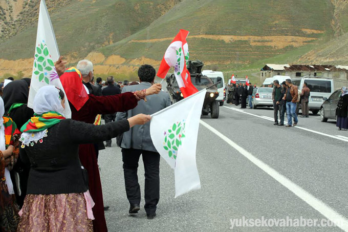 HDP’nin Hakkari adaylarına yapılan karşılamadan fotoğraflar 21