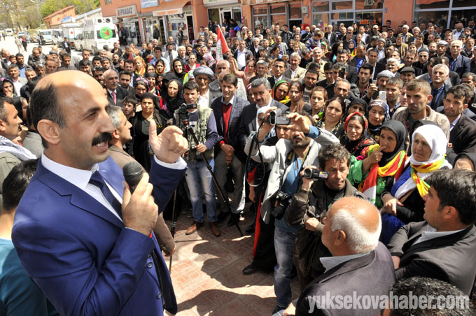 Çukurca'da HDP adaylarına coşkulu karşılama 37