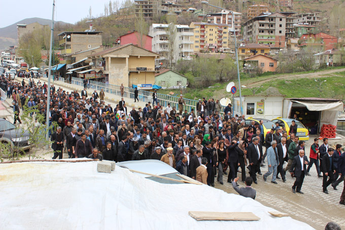 Şemdinli'de HDP adaylarına yapılan karşılamadan fotoğraflar 7