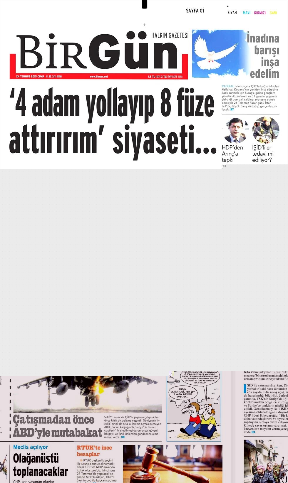 Günün Gazete Manşetleri (24.07.2015) 4