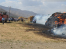Yüksekova’daki yangında 40 bin bağ ot yandı