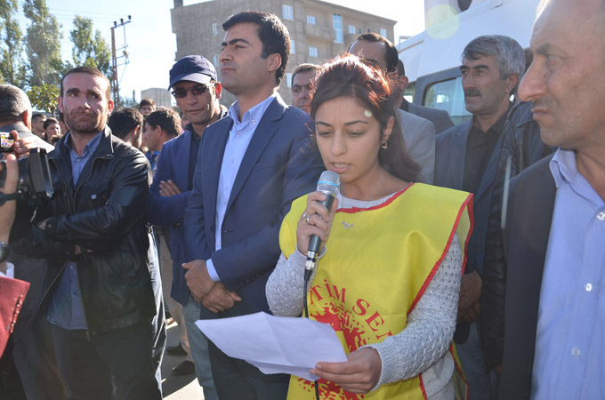 Ankara katliamını Yüksekova'da binler kınadı 19