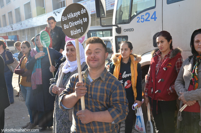 Yüksekova'da kadına yönelik şiddet protestosu 10