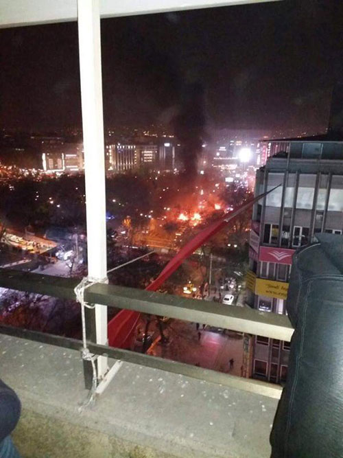 Ankara'daki patlamanın ardından ilk kareler 10