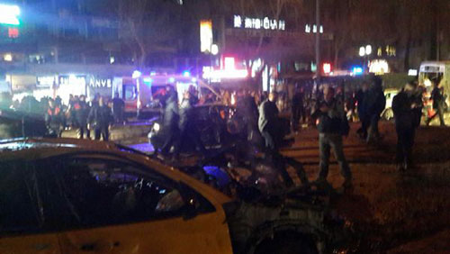 Ankara'daki patlamanın ardından ilk kareler 12