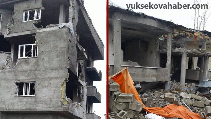 Yüksekova'da kullanılamaz hale gelen evlerden fotolar 22