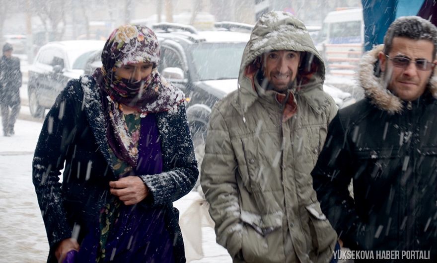 Yüksekova'da kar yağışı etkili oldu - FOTO 9