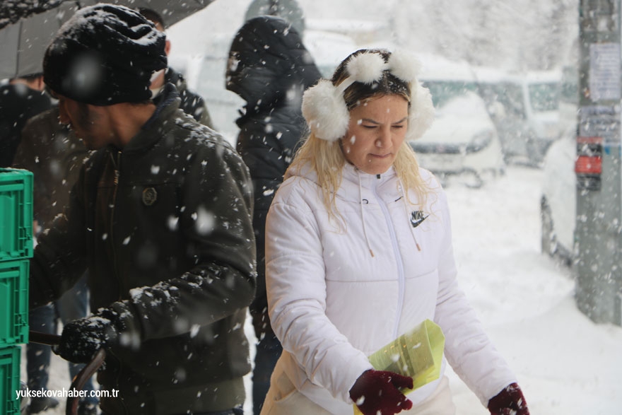 Yüksekova'da kar yağışı etkili oldu 21