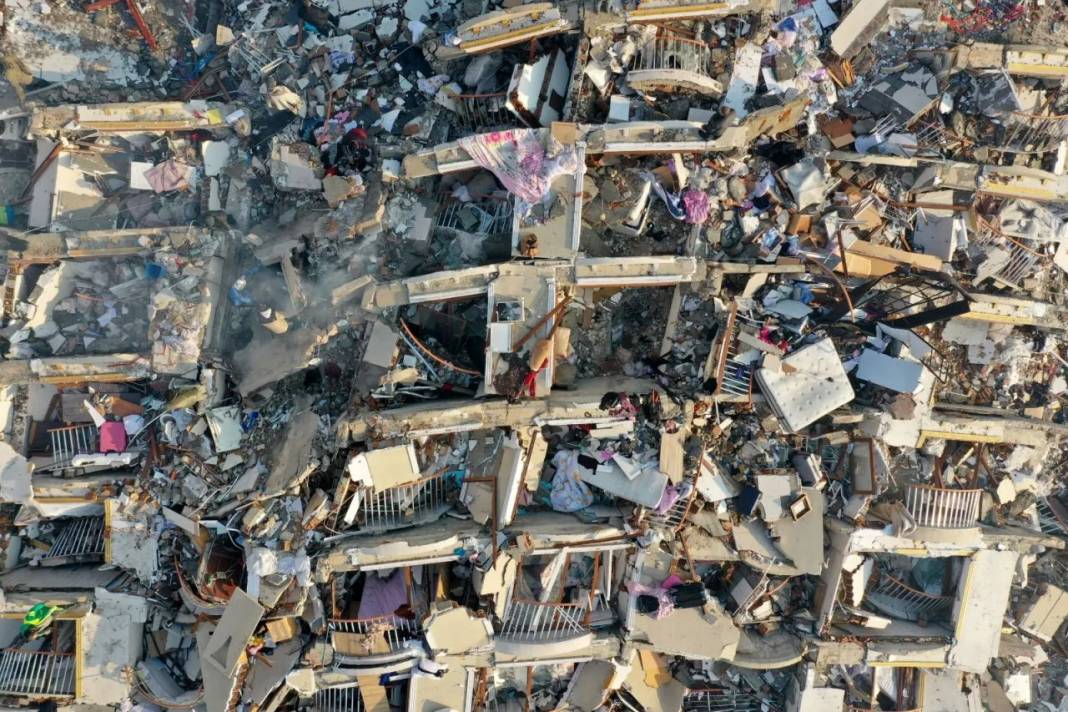 Hatay'daki yıkım havadan görüntülendi 7