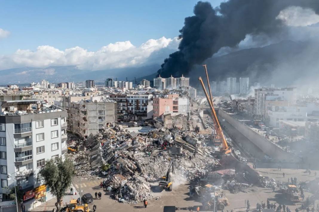Hatay'daki yıkım havadan görüntülendi 9