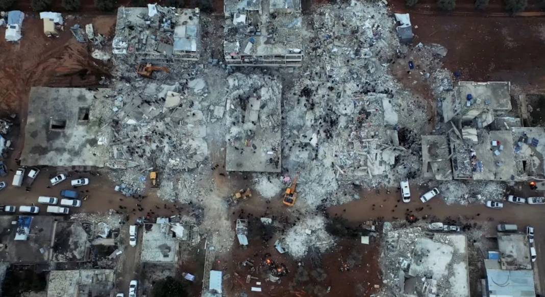 Halep kentindeki yıkım havadan görüntülendi 1