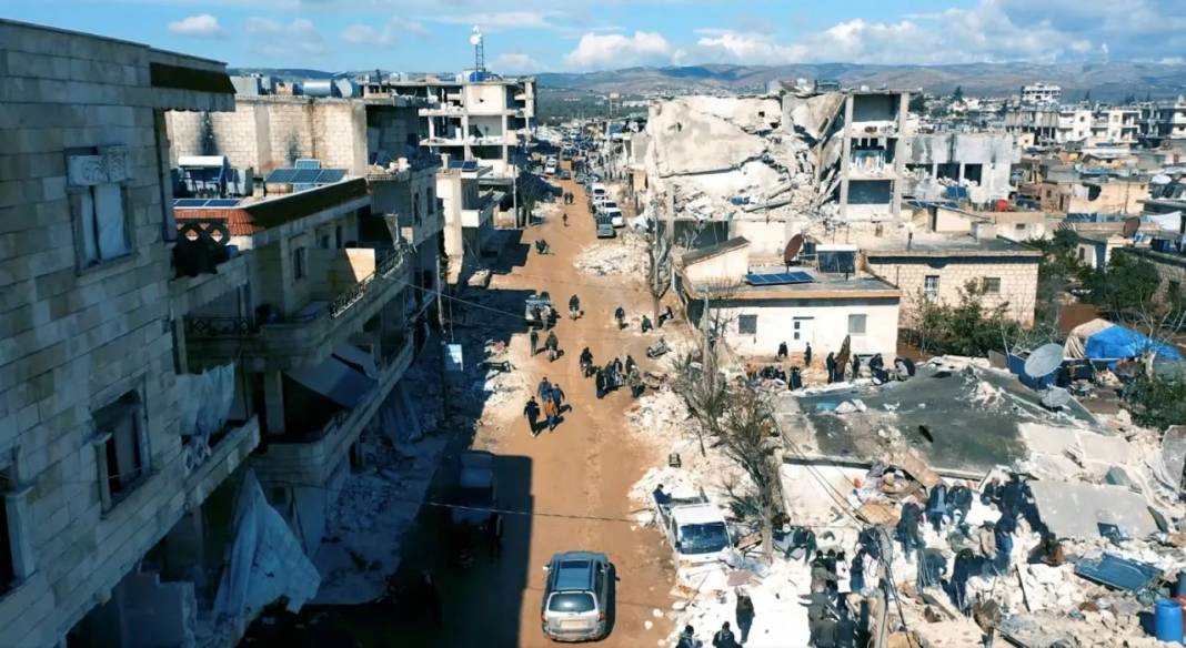 Halep kentindeki yıkım havadan görüntülendi 8