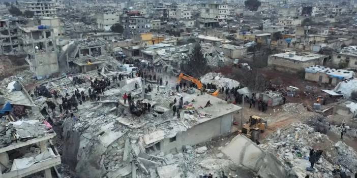 Halep kentindeki yıkım havadan görüntülendi