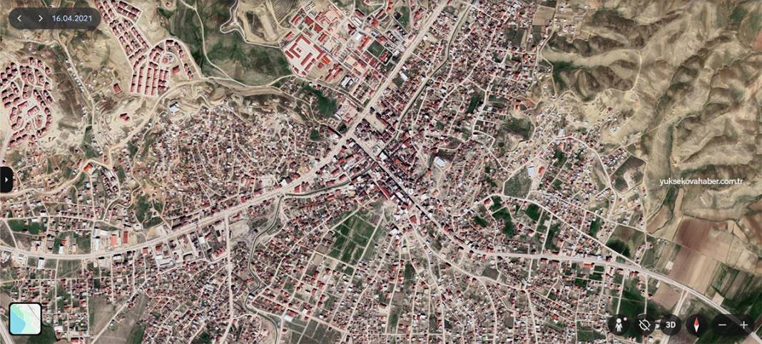 Uydu görüntüleriyle Yüksekova'daki 22 yıllık değişim 12
