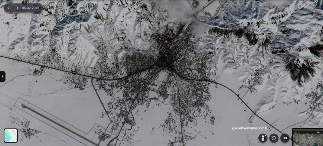 Uydu görüntüleriyle Yüksekova'daki 22 yıllık değişim 4