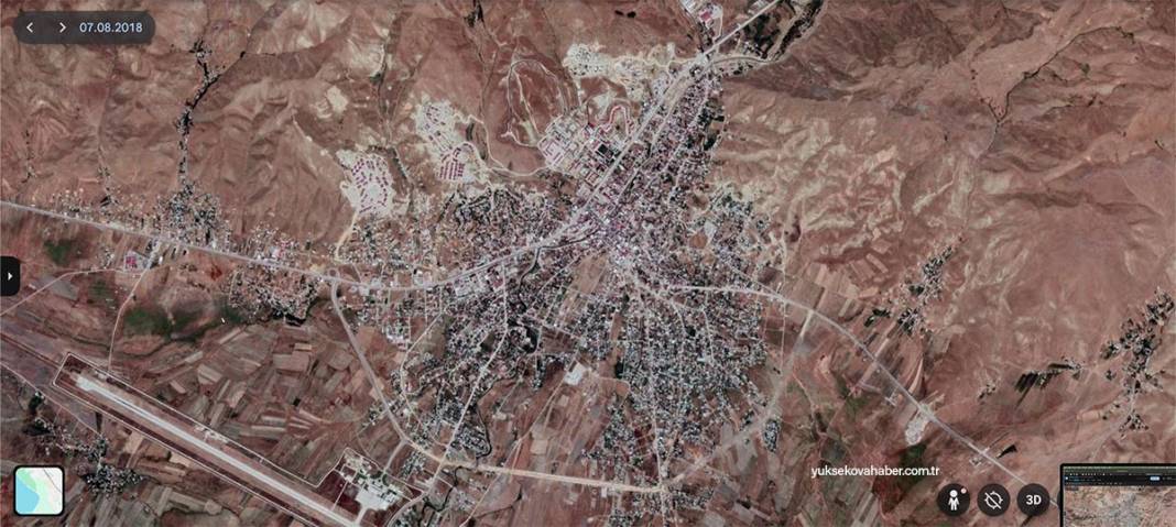 Uydu görüntüleriyle Yüksekova'daki 22 yıllık değişim 5