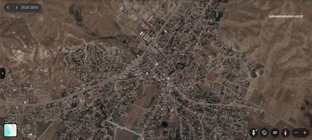 Uydu görüntüleriyle Yüksekova'daki 22 yıllık değişim 9