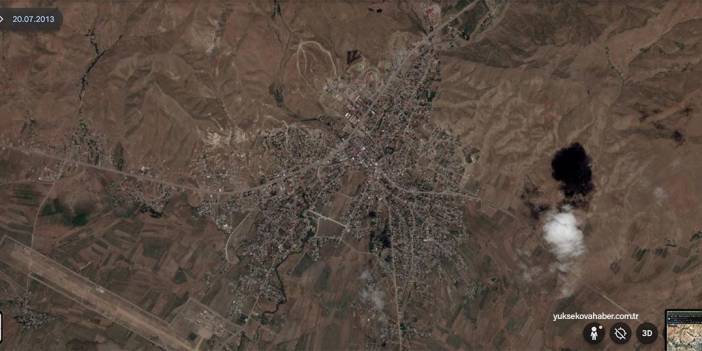 Uydu görüntüleriyle Yüksekova'daki 22 yıllık değişim