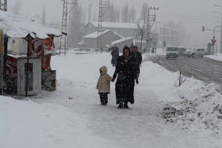 Yüksekova'da kar yağışı - 28-01-2011 17