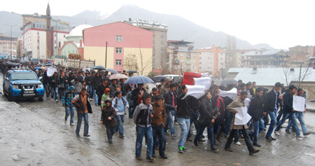 Hakkari'de 'şifre' protestosu 8