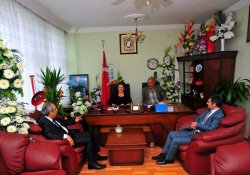 Rektör Battal'dan Belediye Başkanlarına Ziyaret