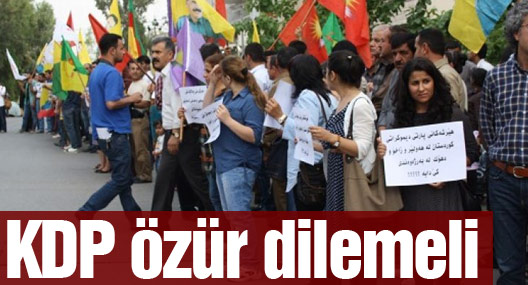 Süleymaniye’de protesto: KDP özür dilemeli