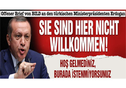 Bild'den Erdoğan'a çok sert manşet!