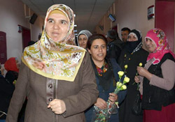 Erciş: Eş Başkan Keskin’den mezarlık ve hasta ziyaretleri