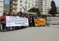 Adana'da Çernobil protestosu
