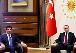 Barzani, Erdoğan ile görüştü
