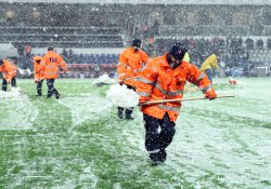 Beşiktaş maçına kar engeli