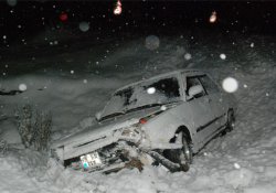 Tokat’ta kar yağışı ve buzlanma kazaya neden oldu: 4 yaralı
