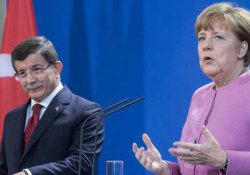 Davutoğlu Merkel’le görüştü: PYD’ye izin vermeyeceğiz