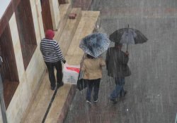 Mersin'de dolu yağışı