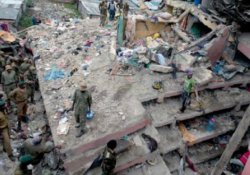 Nairobi'de yedi katlı bina çöktü