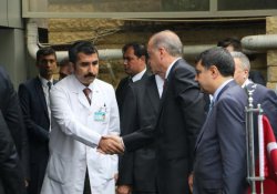 Erdoğan saldırıda yaralananları ziyaret etti