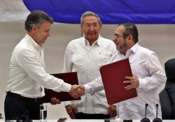 Kolombiya'da tarihi ateşkes anlaşması imzalandı