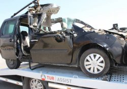 Diyadin'de kaza: 1 ölü, 3 ağır yaralı