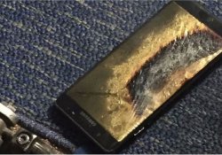 'Yenilenmiş' Samsung Galaxy Note 7 uçakta alev aldı