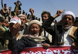 Yemen'de 140'tan fazla kişiyi öldüren saldırı protesto edildi