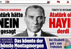 Alman Bild gazetesinden Atatürk manşeti: Yaşasaydı "Hayır" derdi