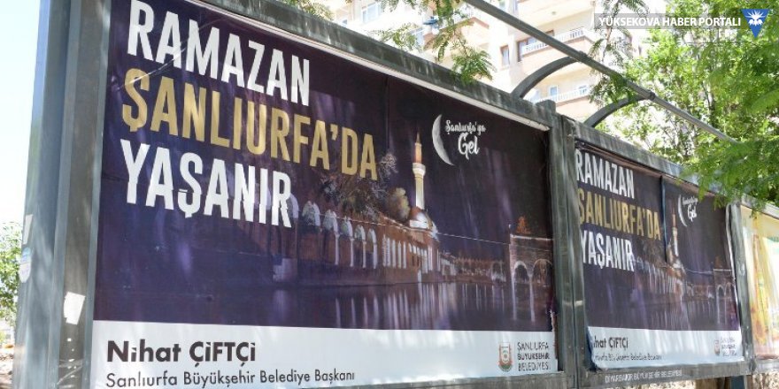 Diyarbakır'da 'Ramazan Şanlıurfa'da yaşanır' afişine tepki