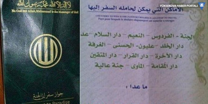 IŞİD 'cennet pasaportu' dağıtıyor