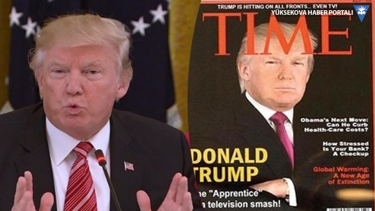 Trump'tan sahte Time kapağı!