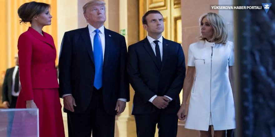 Trump'tan Macron'un eşine: Çok formdasınız!