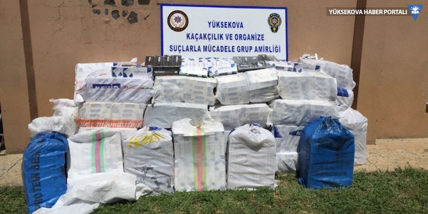Yüksekova’da 23 bin paket kaçak sigara ele geçirildi