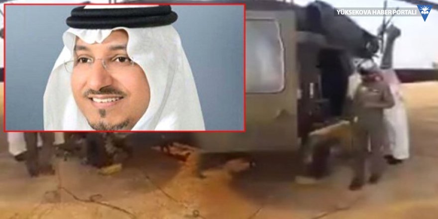 Suudi prensi taşıyan helikopter düştü